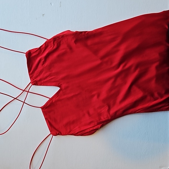 SER.O.YA Revolve Red Sexy Brogan Midi Bodycon Dress S NWT - Picture 7 of 10